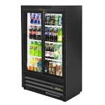True GDM-33SSL-56-HC-LD - Convenience Store Cooler, two-section, (2) glass sliding doors, powder coated